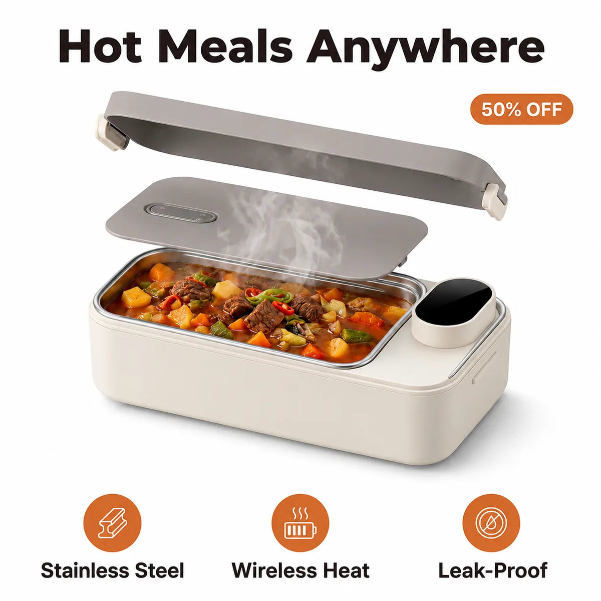 WarmBox™ - Portable Electric Meal Warmer