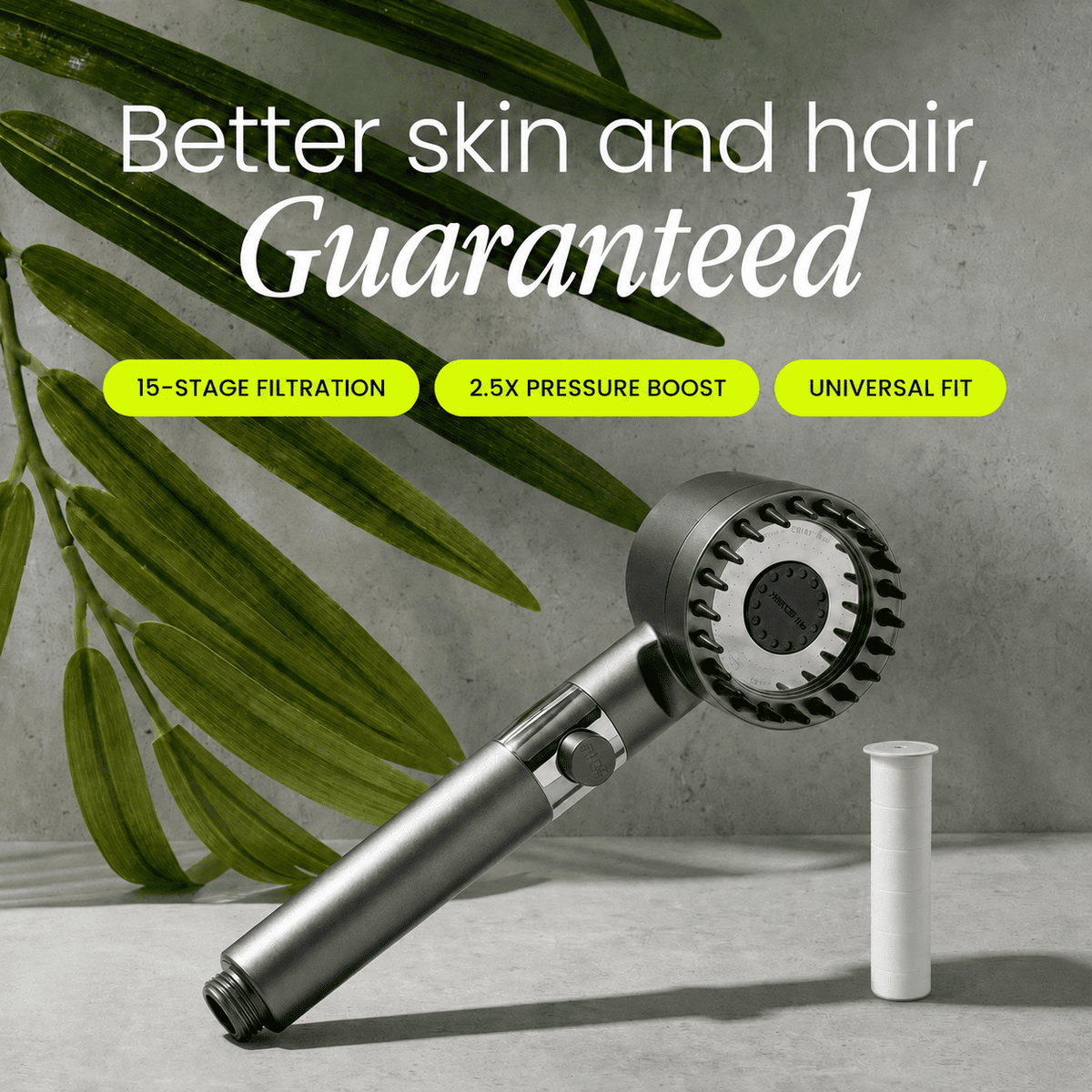 RAINFORCE High Pressure Filter Shower Head