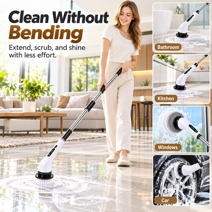 Noralios ScrubEase™ — Cordless Power Scrubber