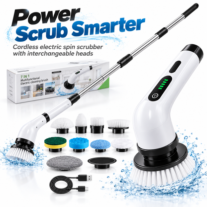 Noralios ScrubEase™ — Cordless Power Scrubber