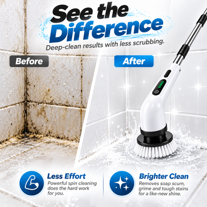 Noralios ScrubEase™ — Cordless Power Scrubber