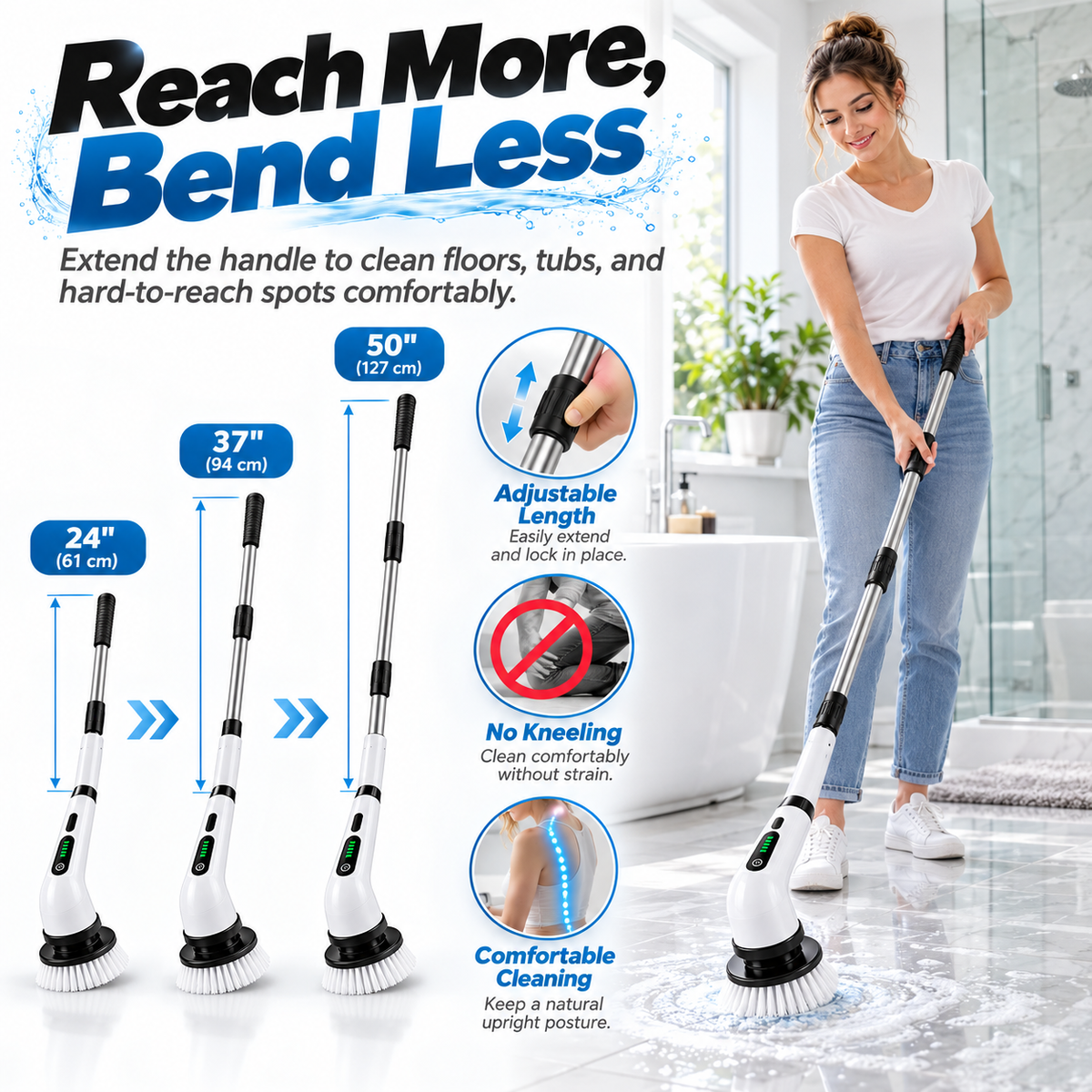 Noralios ScrubEase™ — Cordless Power Scrubber