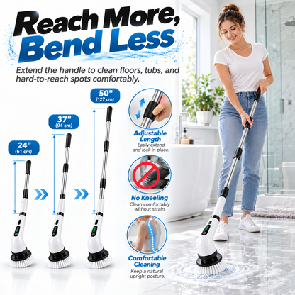 Noralios ScrubEase™ — Cordless Power Scrubber