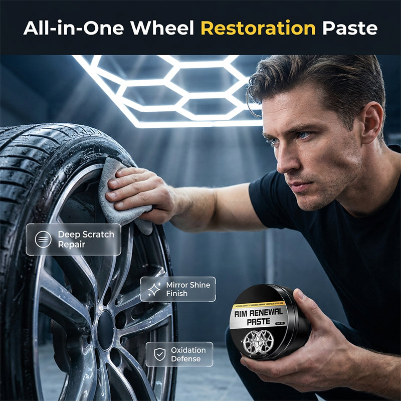 🔥Buy 1 Get 1 FREE |All-in-One Wheel Repair Paste – Restore Your Wheels Like New
