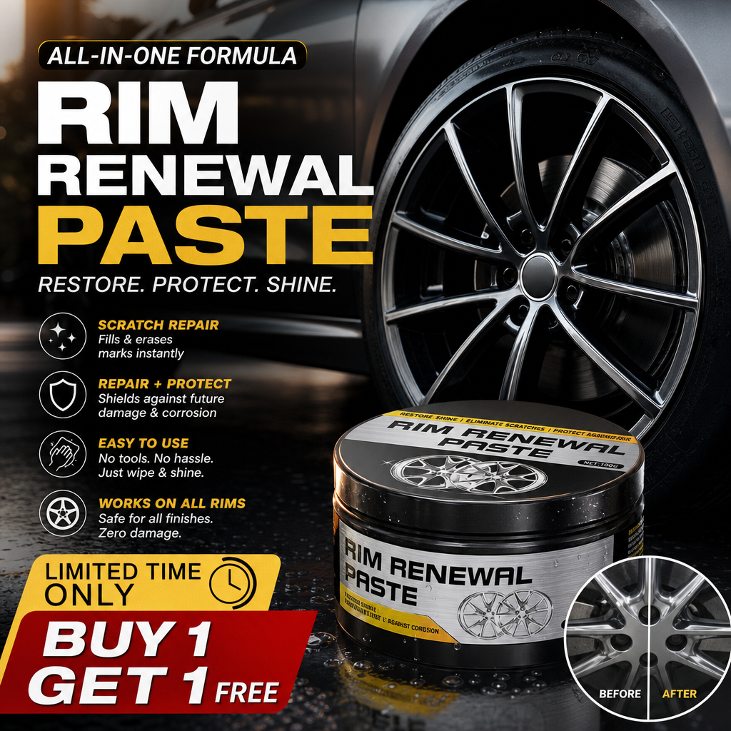 🔥Buy 1 Get 1 FREE |All-in-One Wheel Repair Paste – Restore Your Wheels Like New